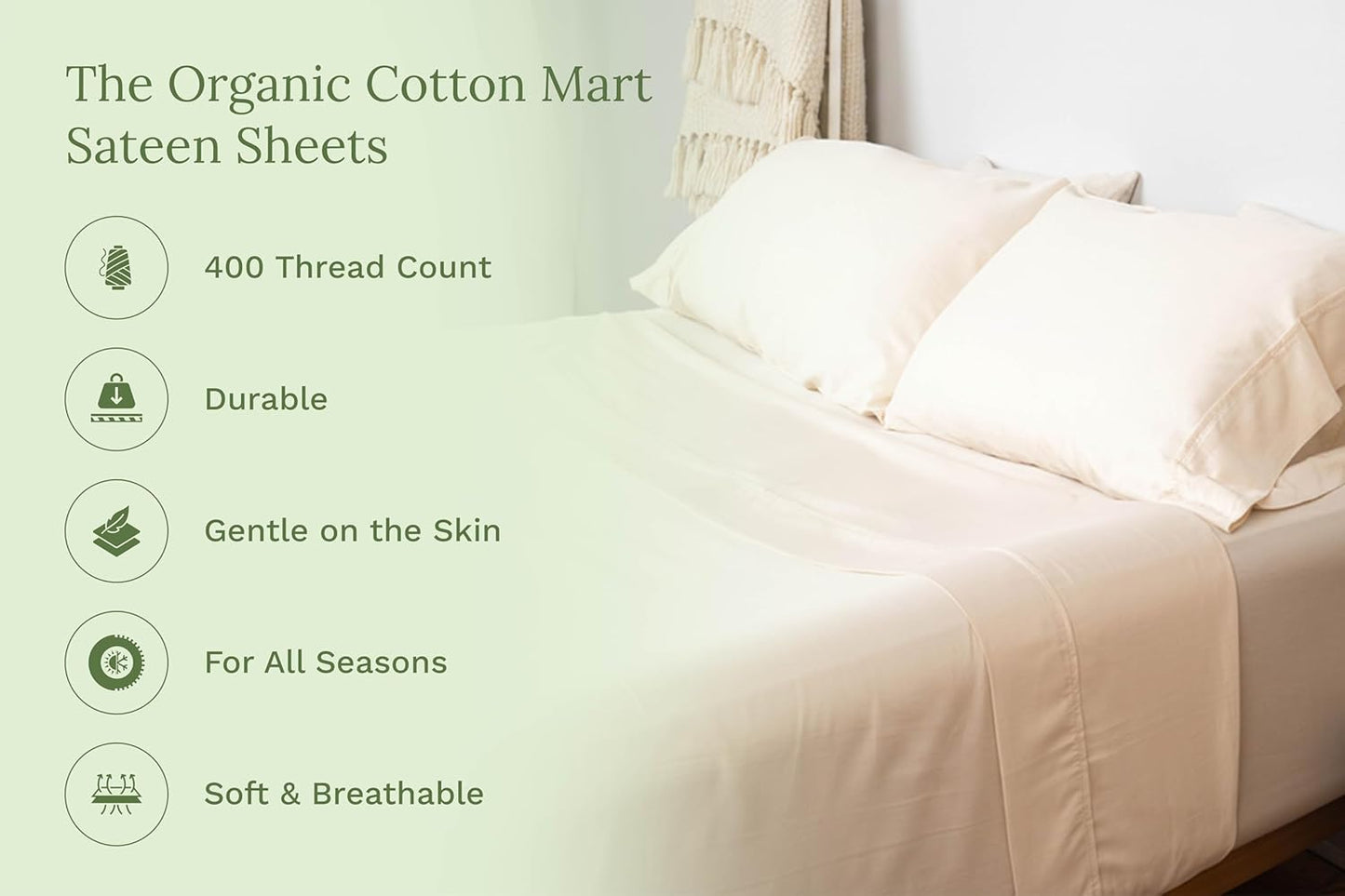 Organic Cotton Queen Sheet Set