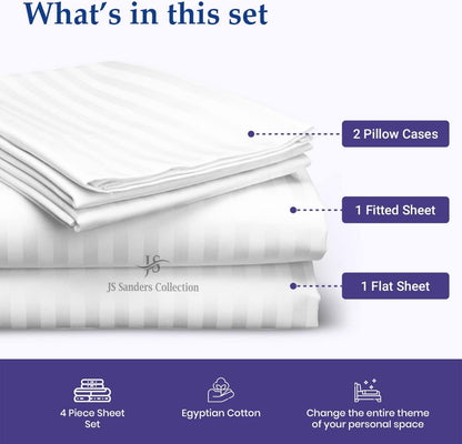 JS Sanders Collections King Bed Sheet Set