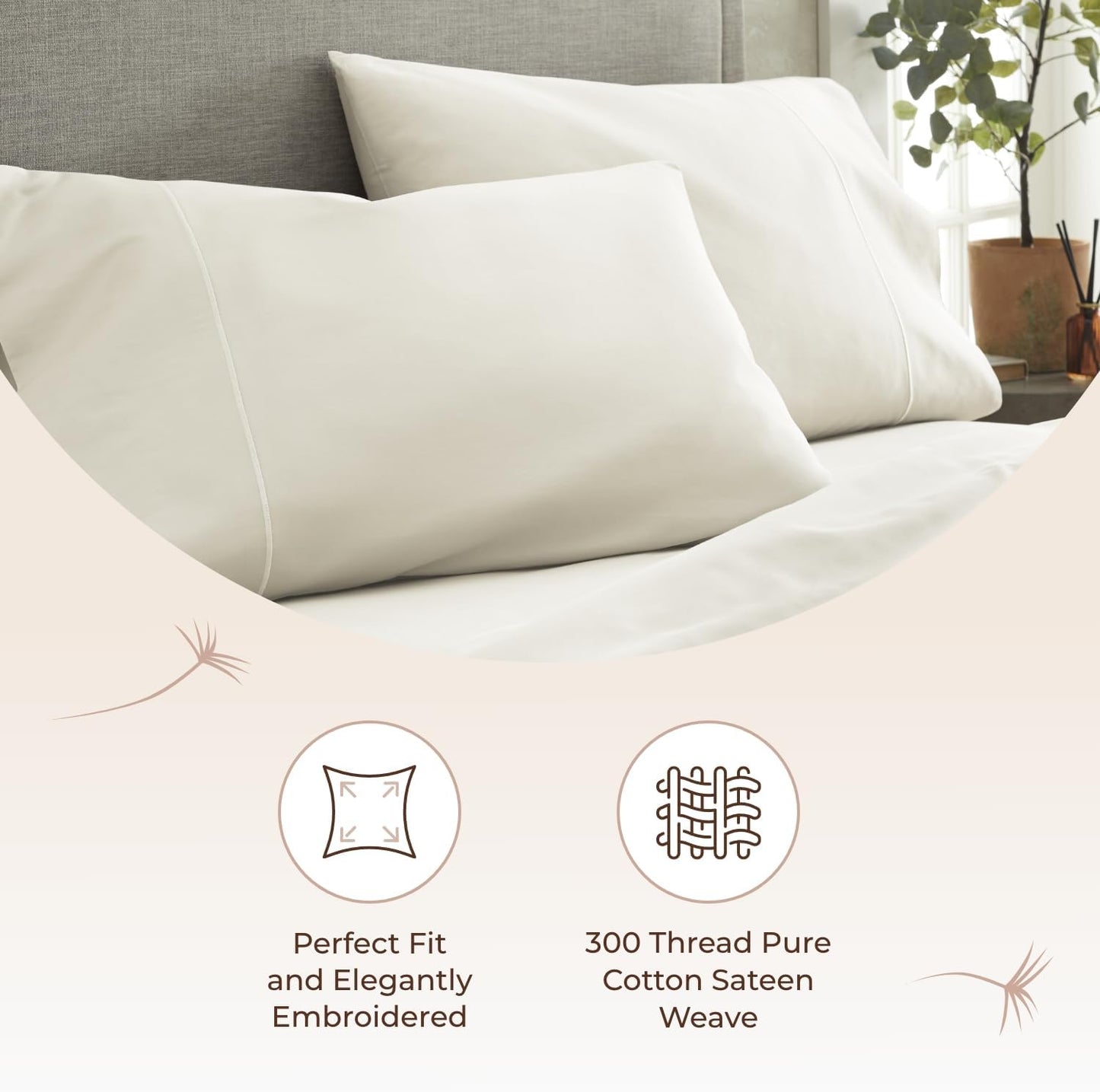 Organic Cotton Queen Pillowcase Set