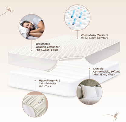 Organic Cotton Mattress Pad – Twin