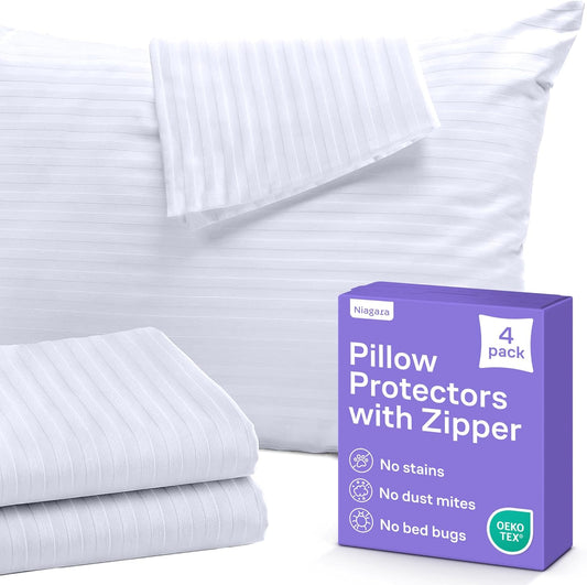 Queen Pillow Protectors – Set of 4