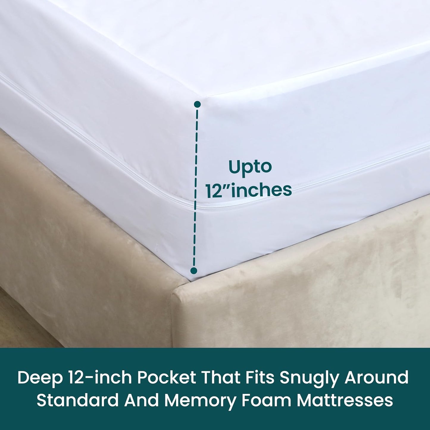 Zippered Waterproof Mattress Encasement – Twin