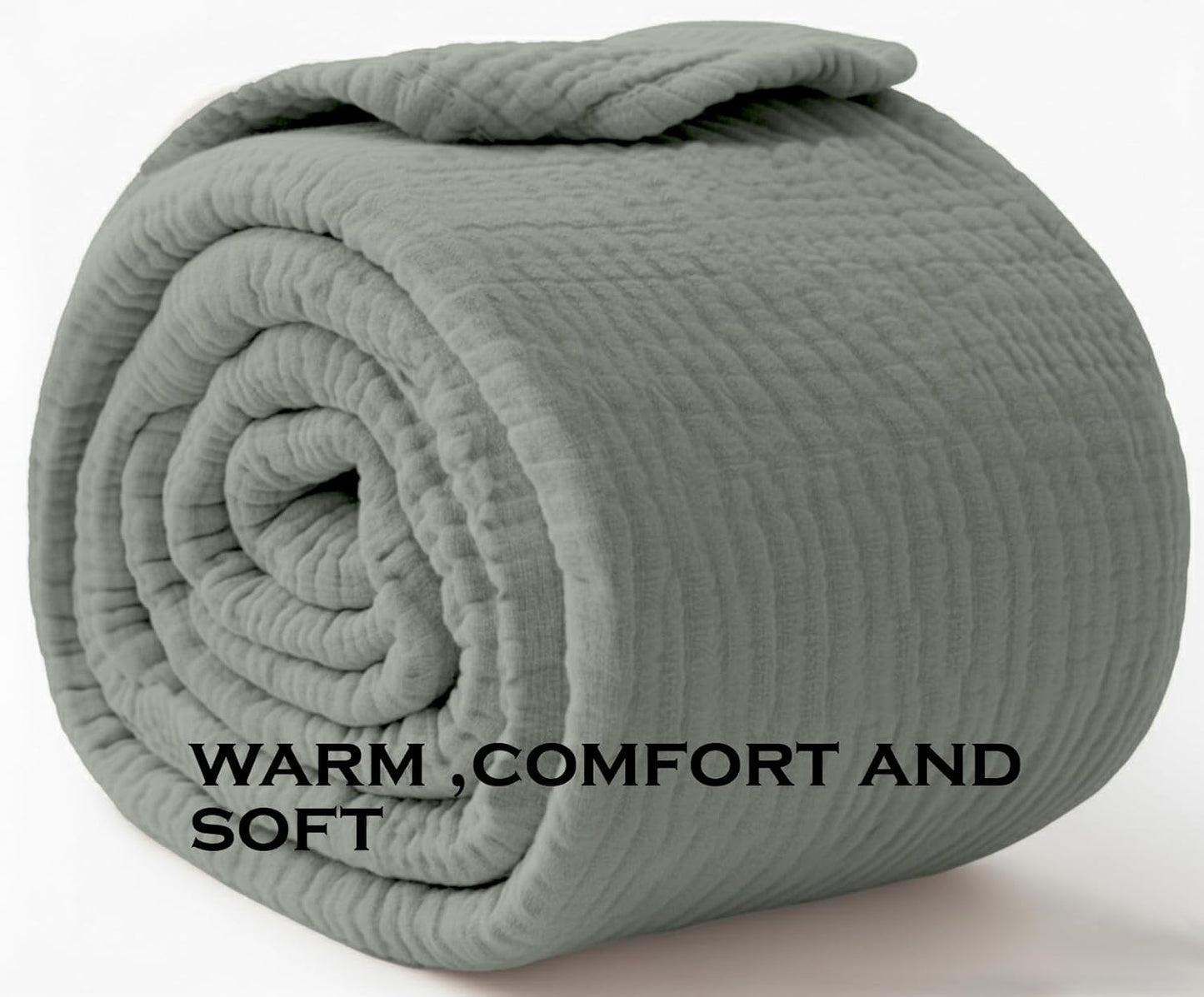 KyraHome Organic Cotton Throw Blanket
