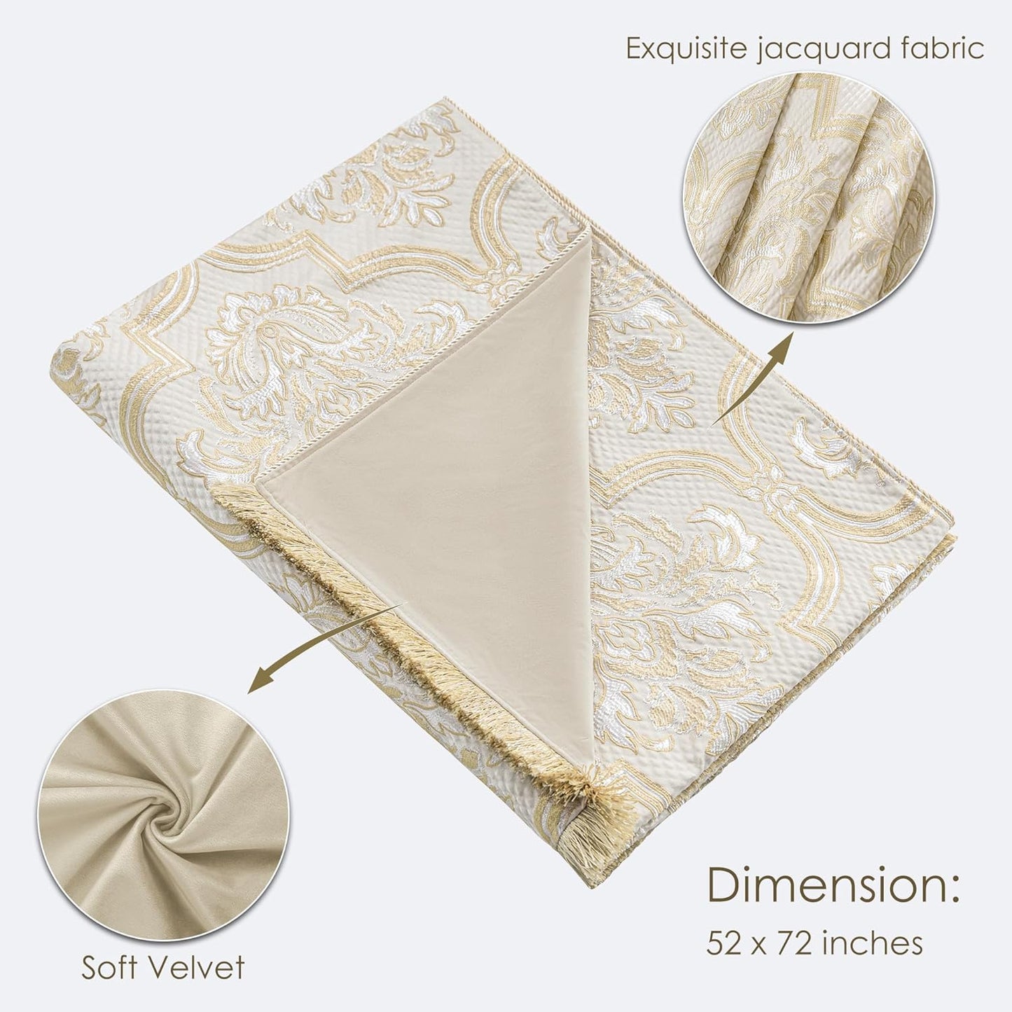 Loom and Mill Luxury Jacquard Throw Blanket