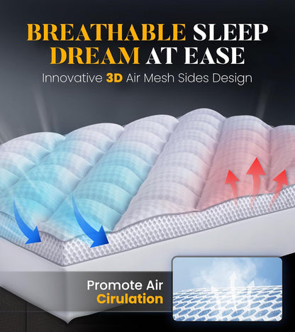 Ultra-Fluffy Memory Foam Mattress Topper – Full