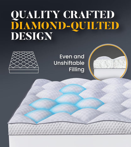 Ultra-Fluffy Memory Foam Mattress Topper – Full